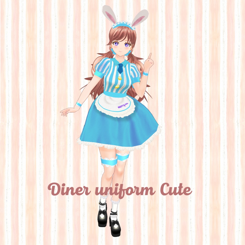 VRoid  Costume Texture 「Diner Uniform」