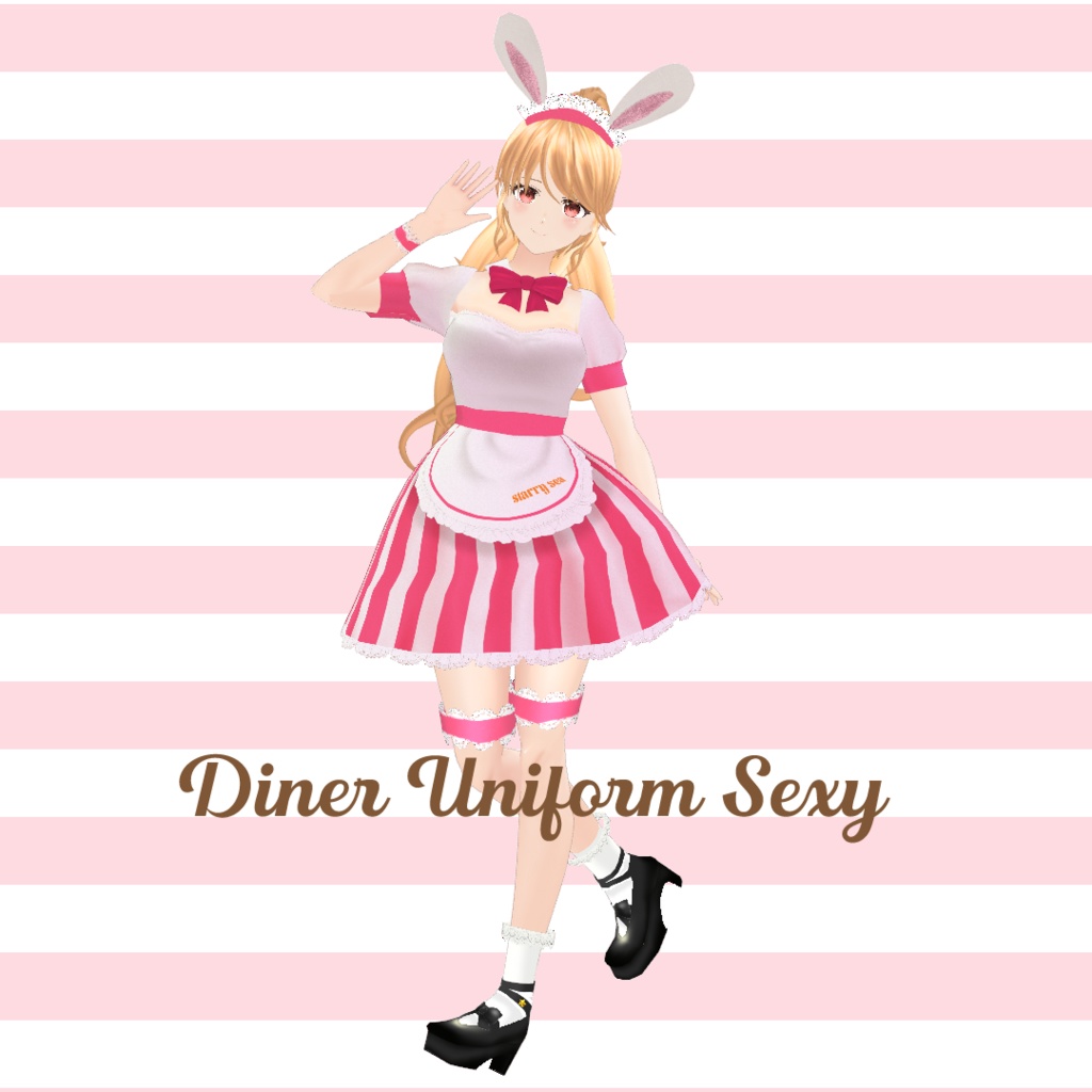 VRoid  Costume Texture 「Diner Uniform」