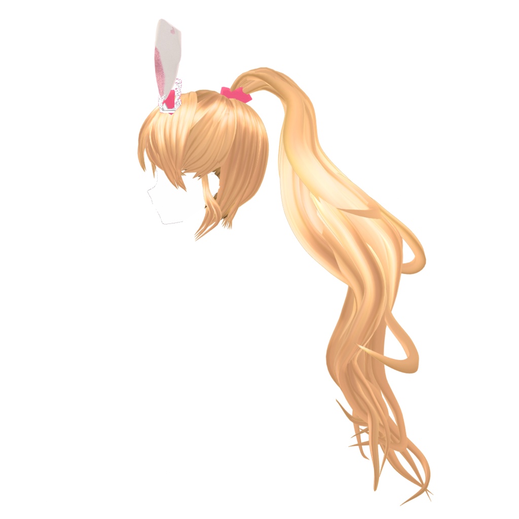 VRoid Hair presets うさみみポニーテール