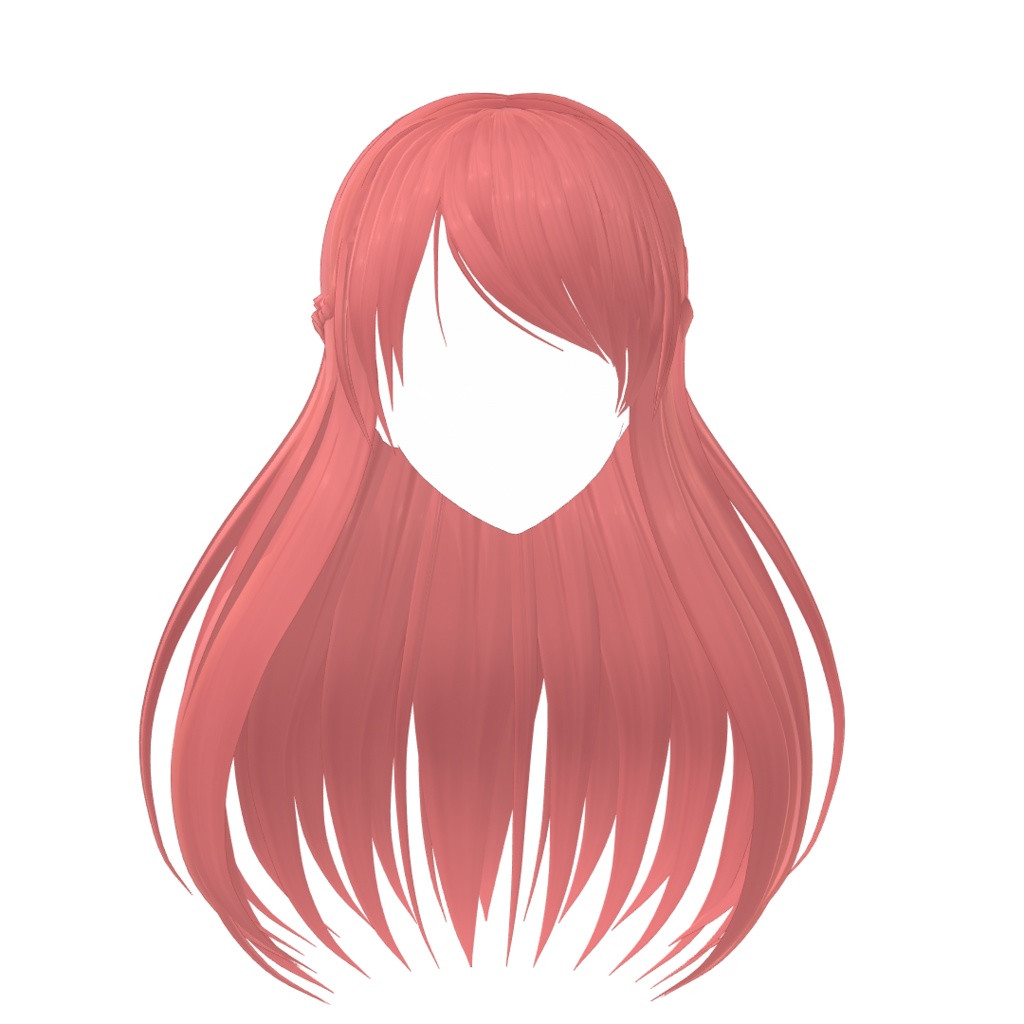 VRoid Hair presets ストレートプリンセスヘアー