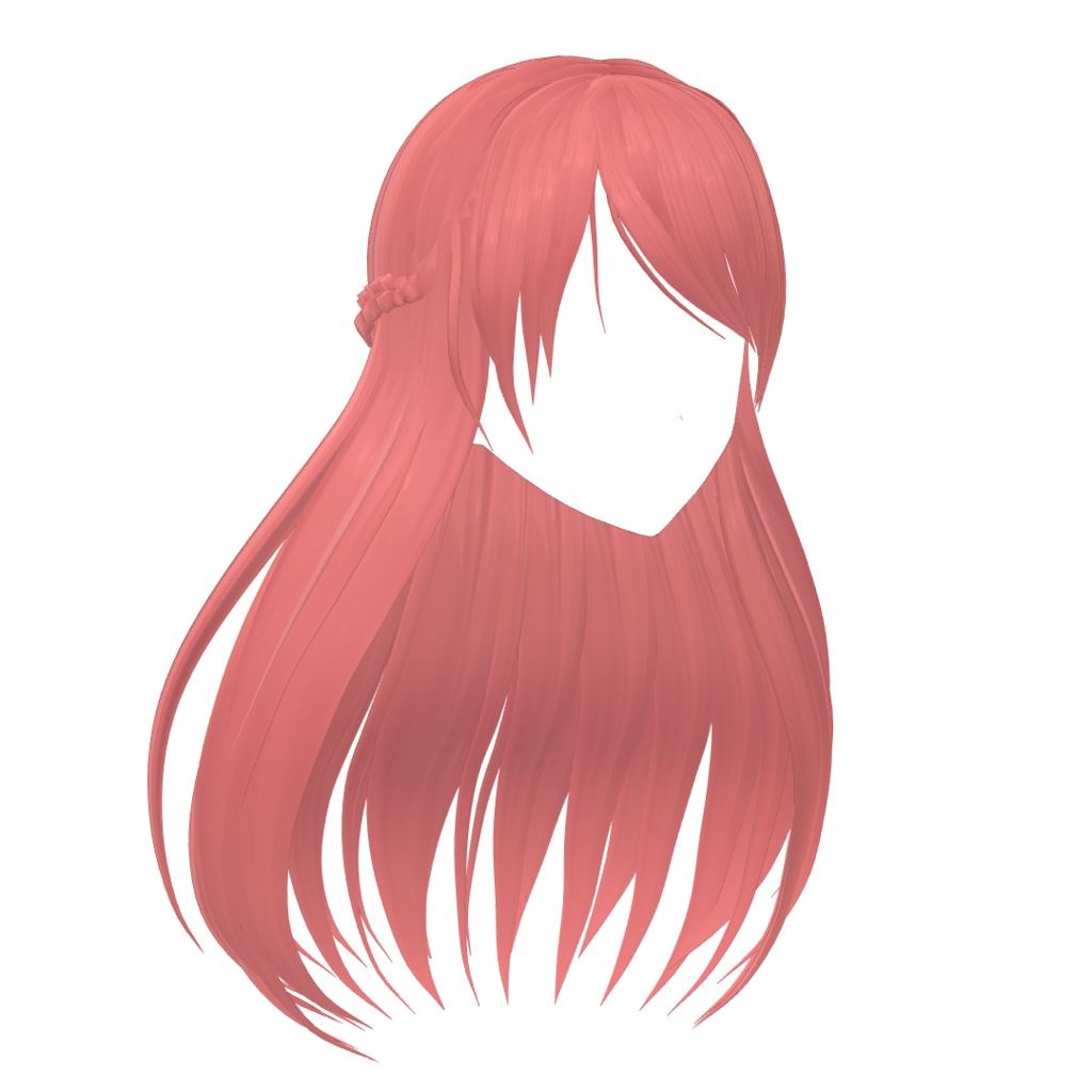 VRoid Hair presets ストレートプリンセスヘアー