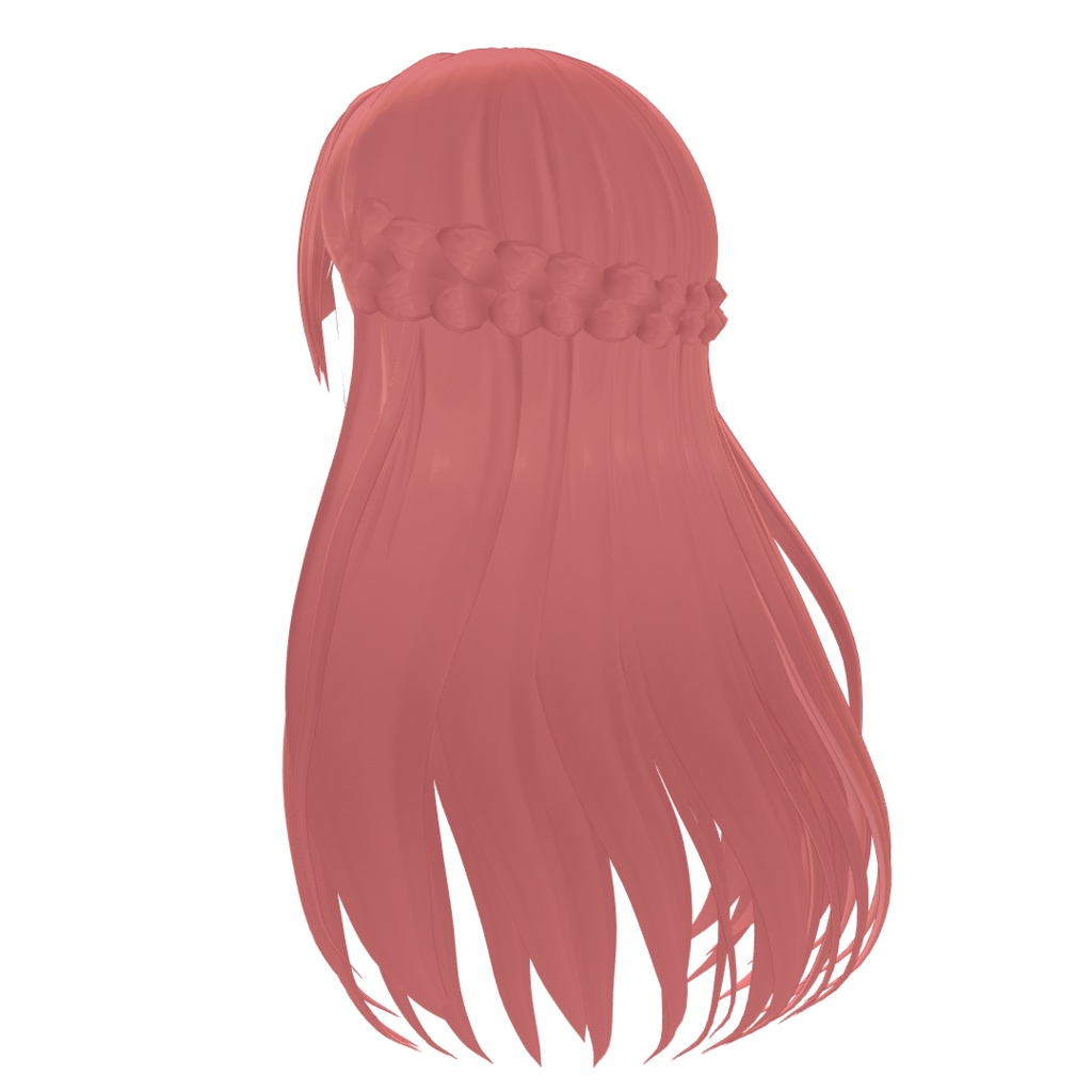 VRoid Hair presets ストレートプリンセスヘアー