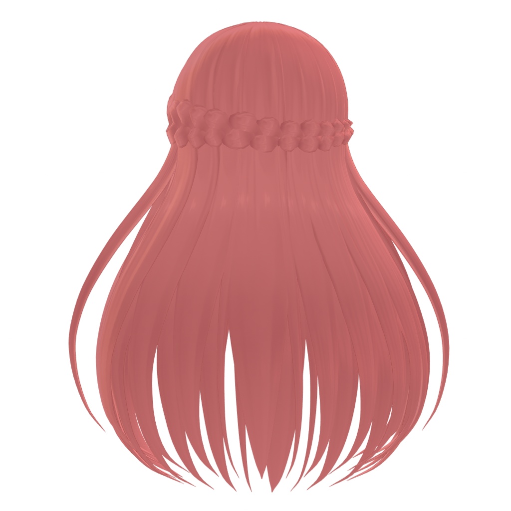 VRoid Hair presets ストレートプリンセスヘアー