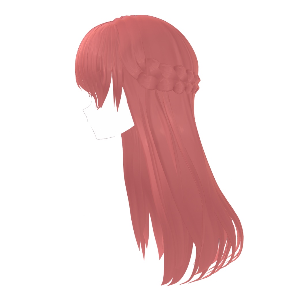 VRoid Hair presets ストレートプリンセスヘアー