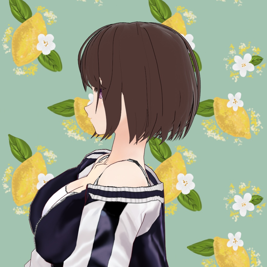 VRoid Hair presets ボーイッシュなボブヘアー