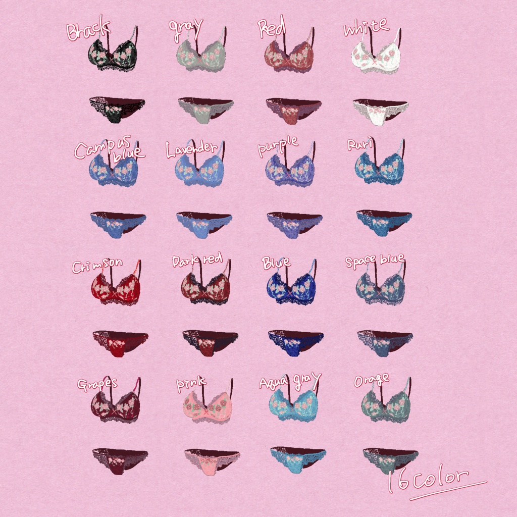 ★15禁★ VRoid Underwear Texture 「極上のこだわりランジェリー」