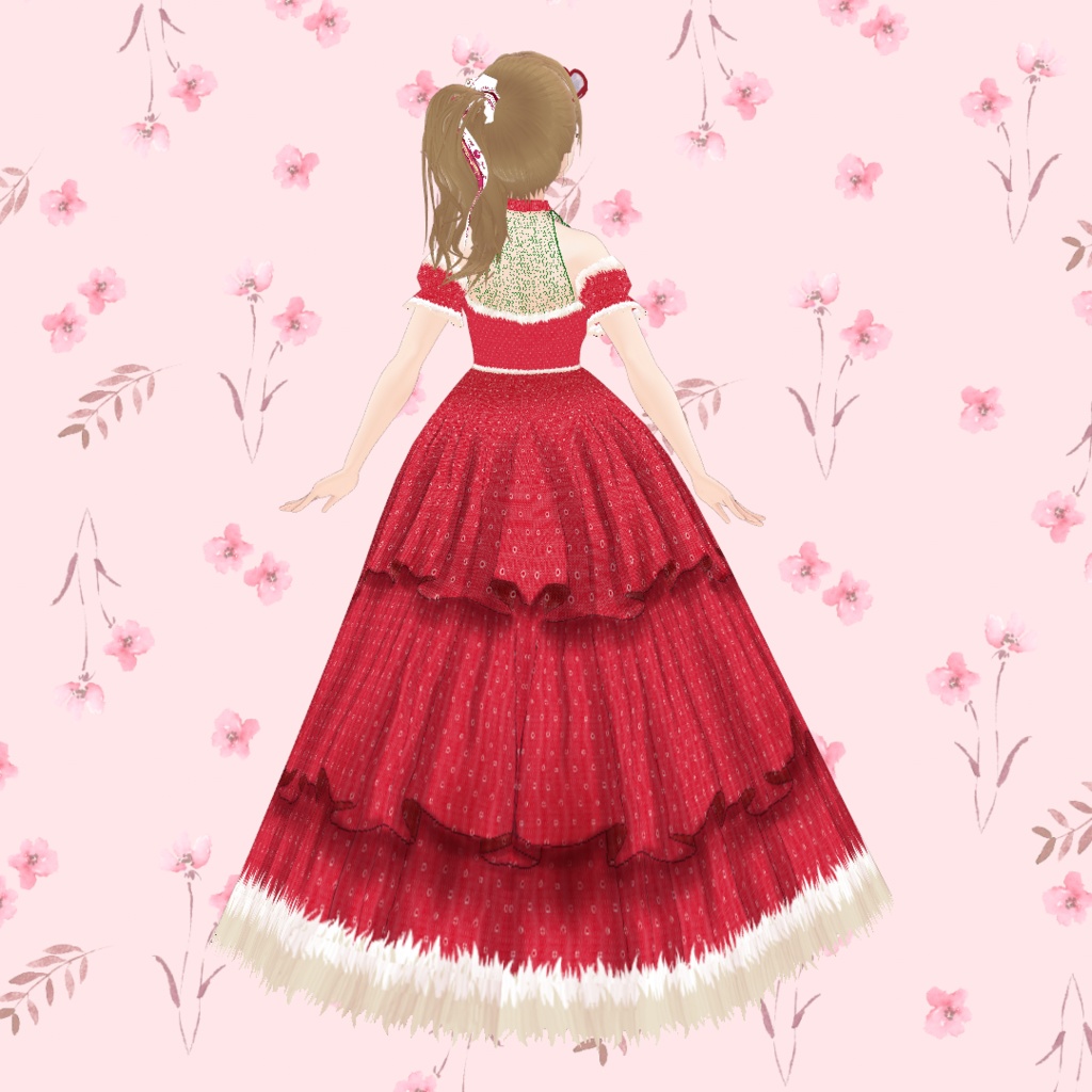 VRoid Outfit Texture 「クリスマスドレス」