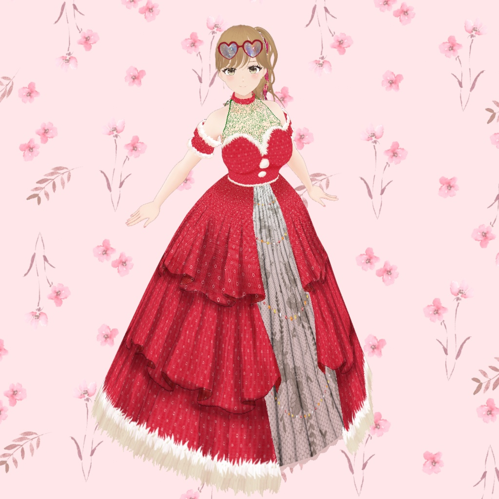 VRoid Outfit Texture 「クリスマスドレス」