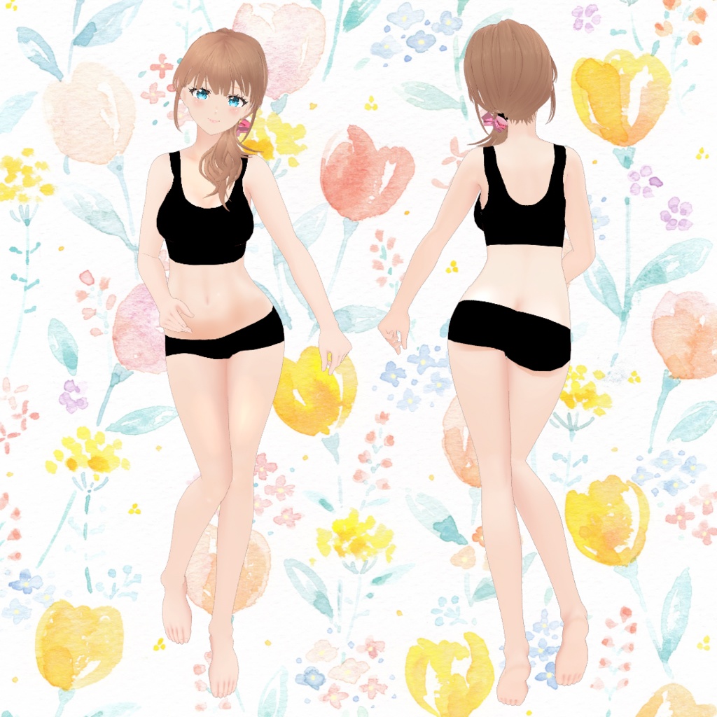 VRoid Model 素体(Body only):「清楚な華やかガール みさき -Misaki-」