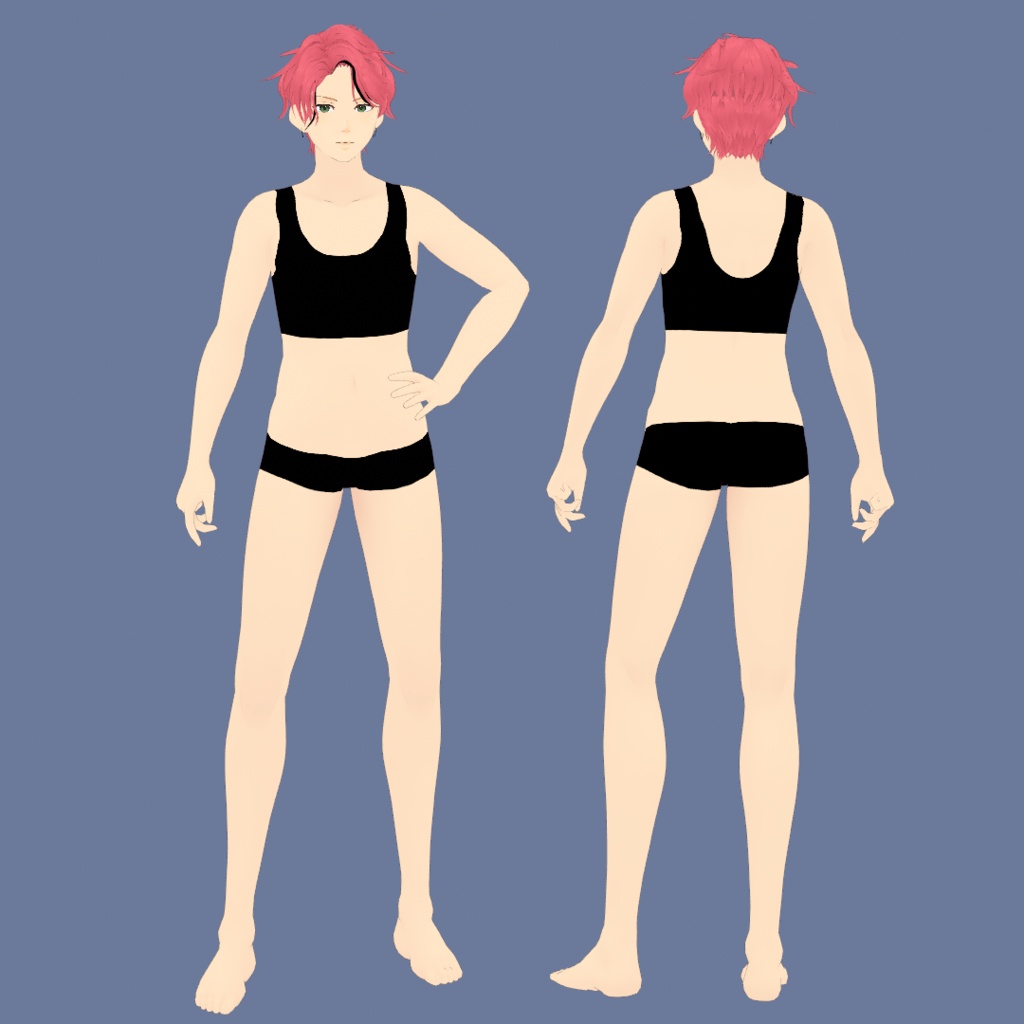 VRoid Model 素体(Body only):「さわやかなおにいさん」