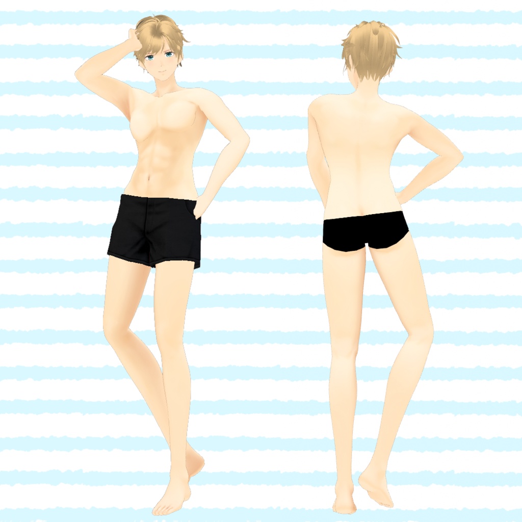 ★15禁★ VRoid Skin Texture 極甘メンズ肌(8colors)