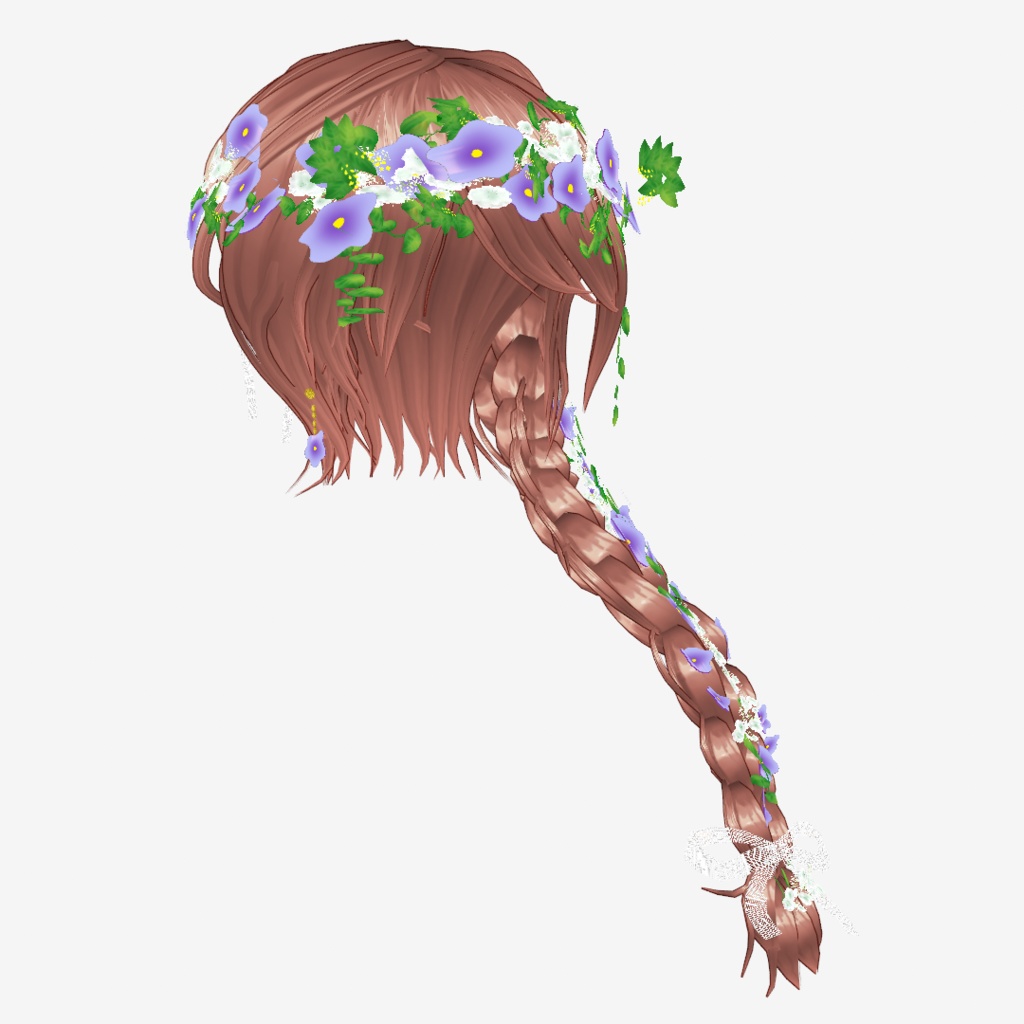 VRoid Hair お花がたっぷり❤花冠のウェディングヘア