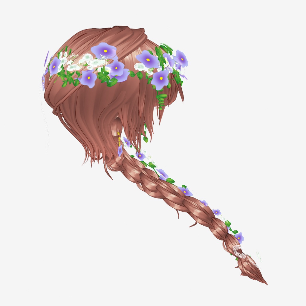 VRoid Hair お花がたっぷり❤花冠のウェディングヘア