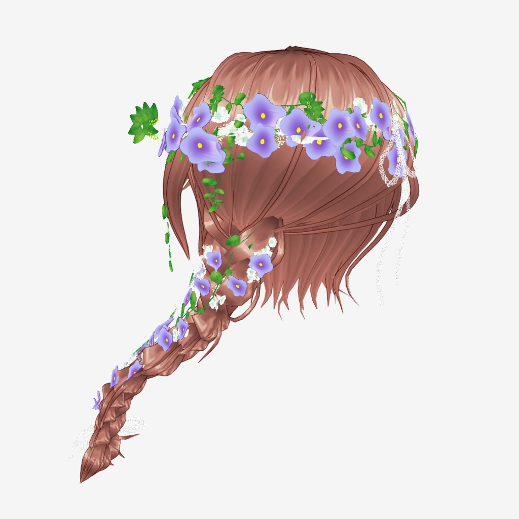 VRoid Hair お花がたっぷり❤花冠のウェディングヘア