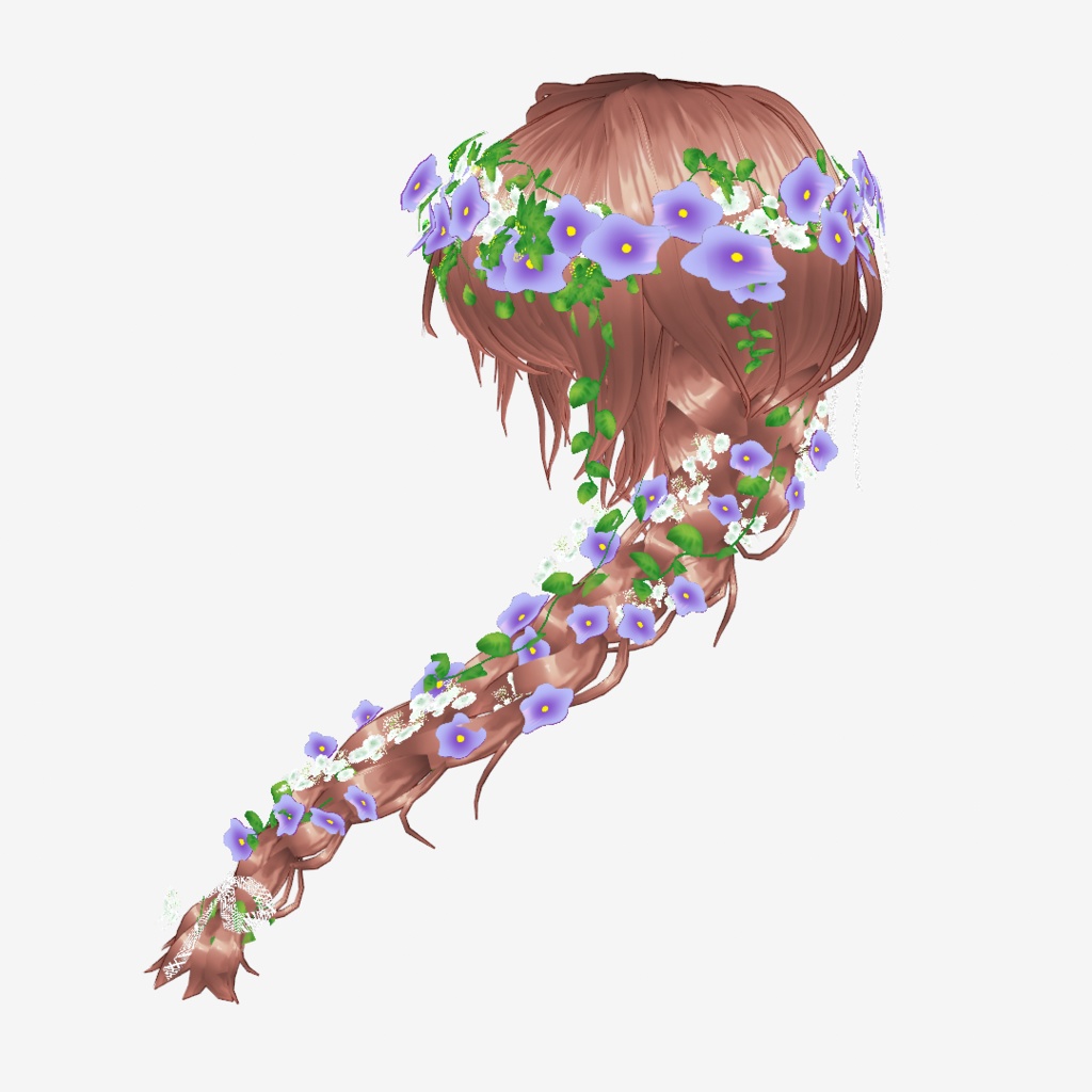 VRoid Hair お花がたっぷり❤花冠のウェディングヘア