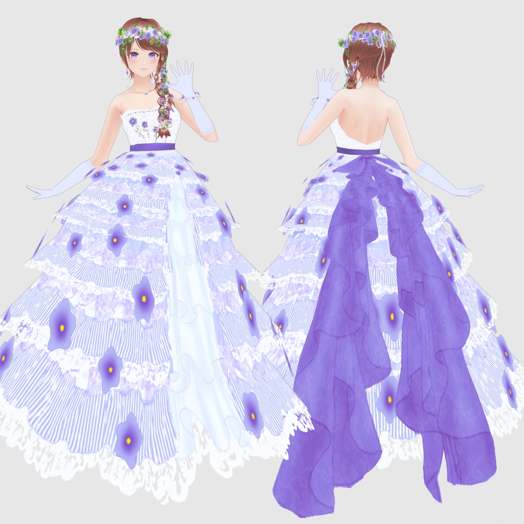 VRoid Outfit ウェディングドレス~恋路~