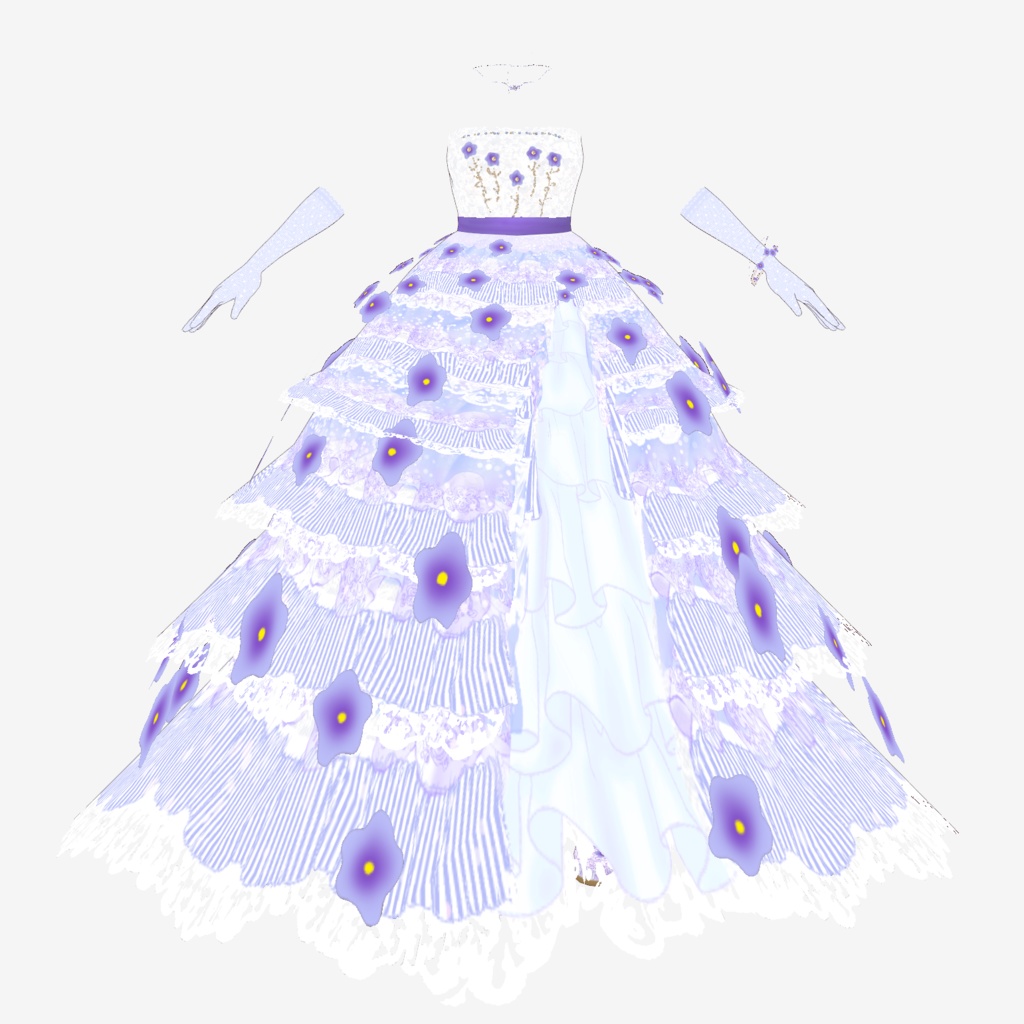 VRoid Outfit ウェディングドレス~恋路~