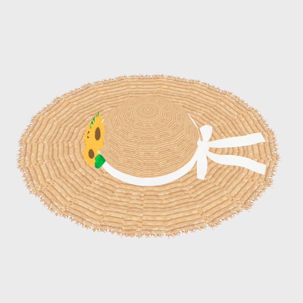 VRoid Hair presets ひまわりの麦わら帽子