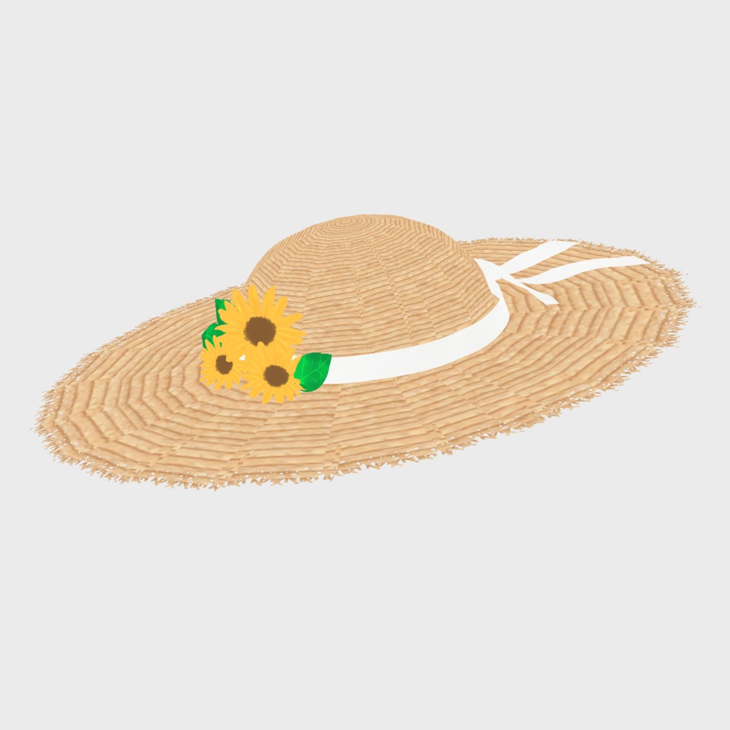 VRoid Hair presets ひまわりの麦わら帽子
