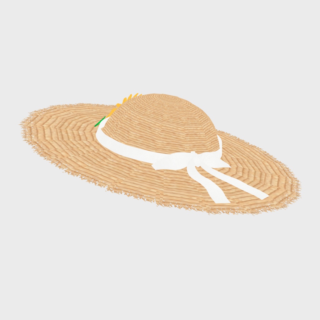 VRoid Hair presets ひまわりの麦わら帽子