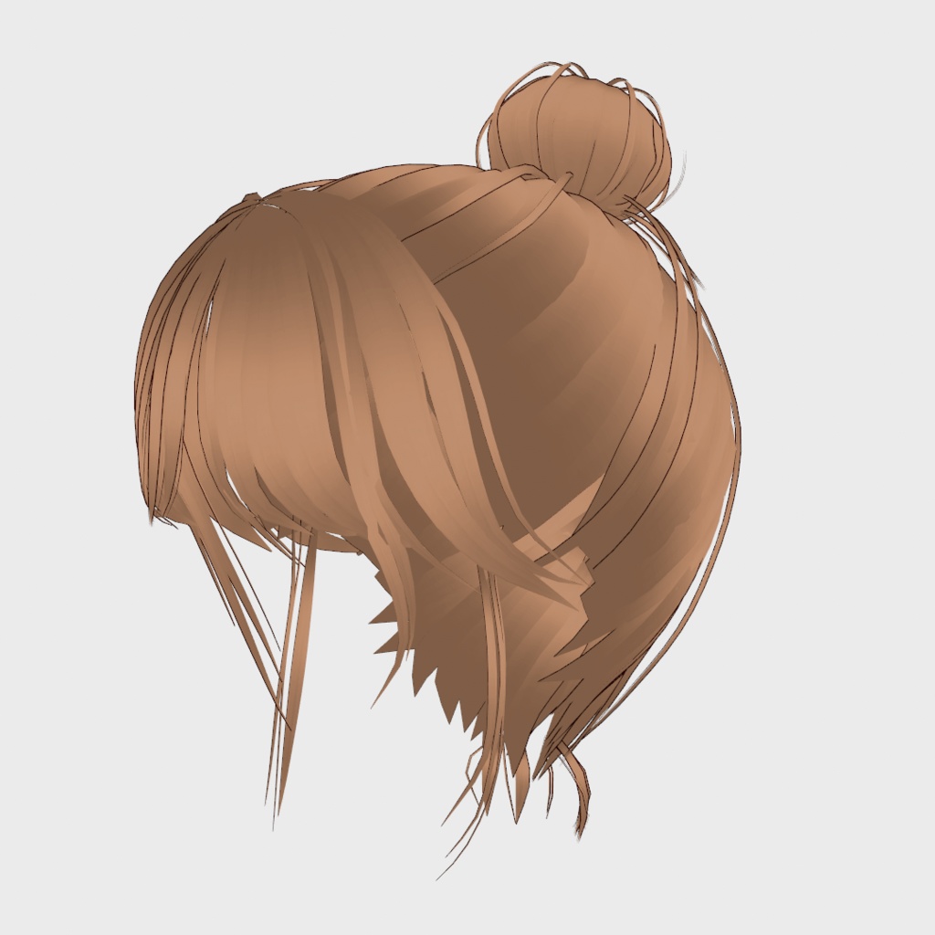 VRoid Hair presets 無防備おだんごヘア