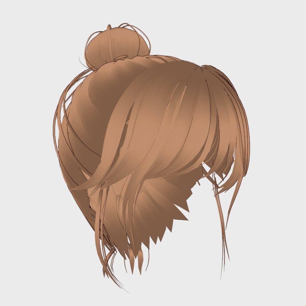 VRoid Hair presets 無防備おだんごヘア