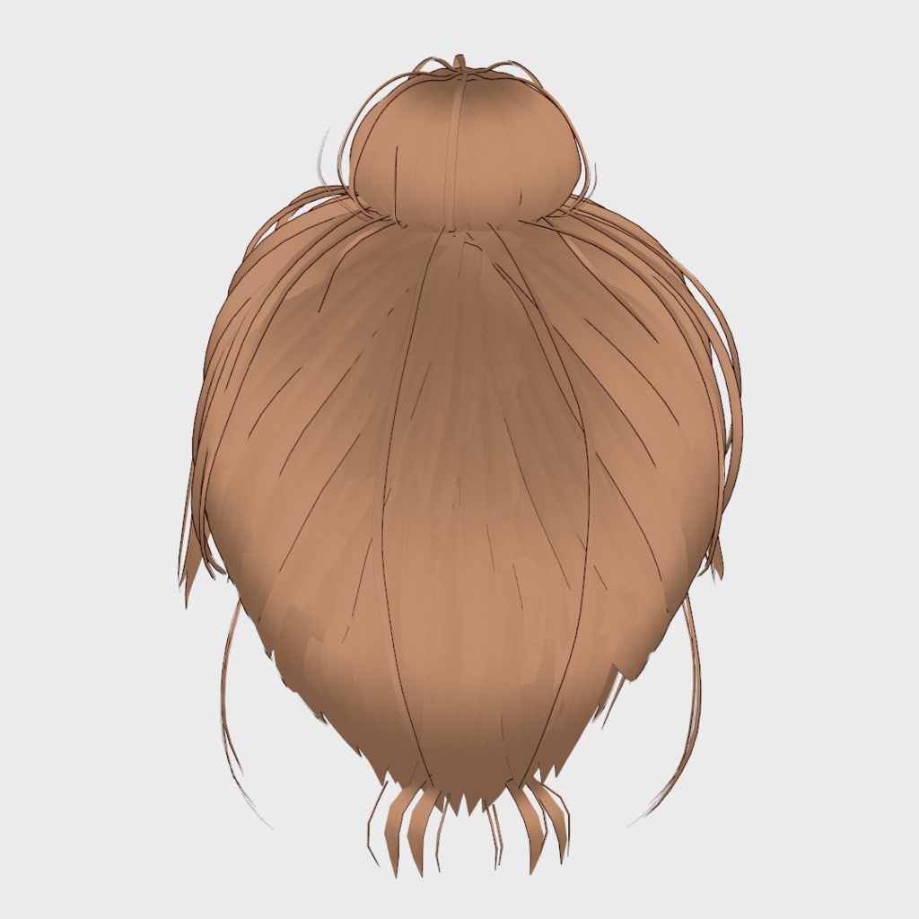 VRoid Hair presets 無防備おだんごヘア