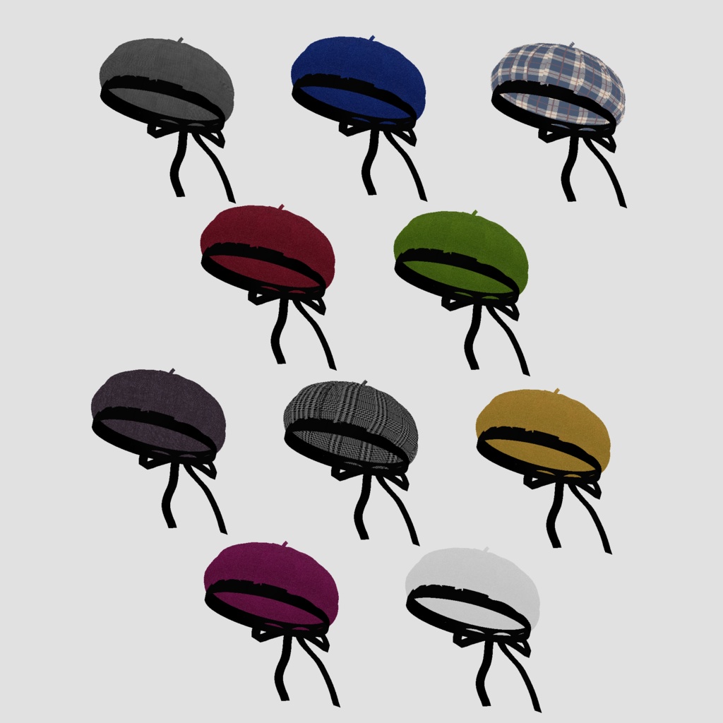 VRoid Hair presets ころろんベレー帽