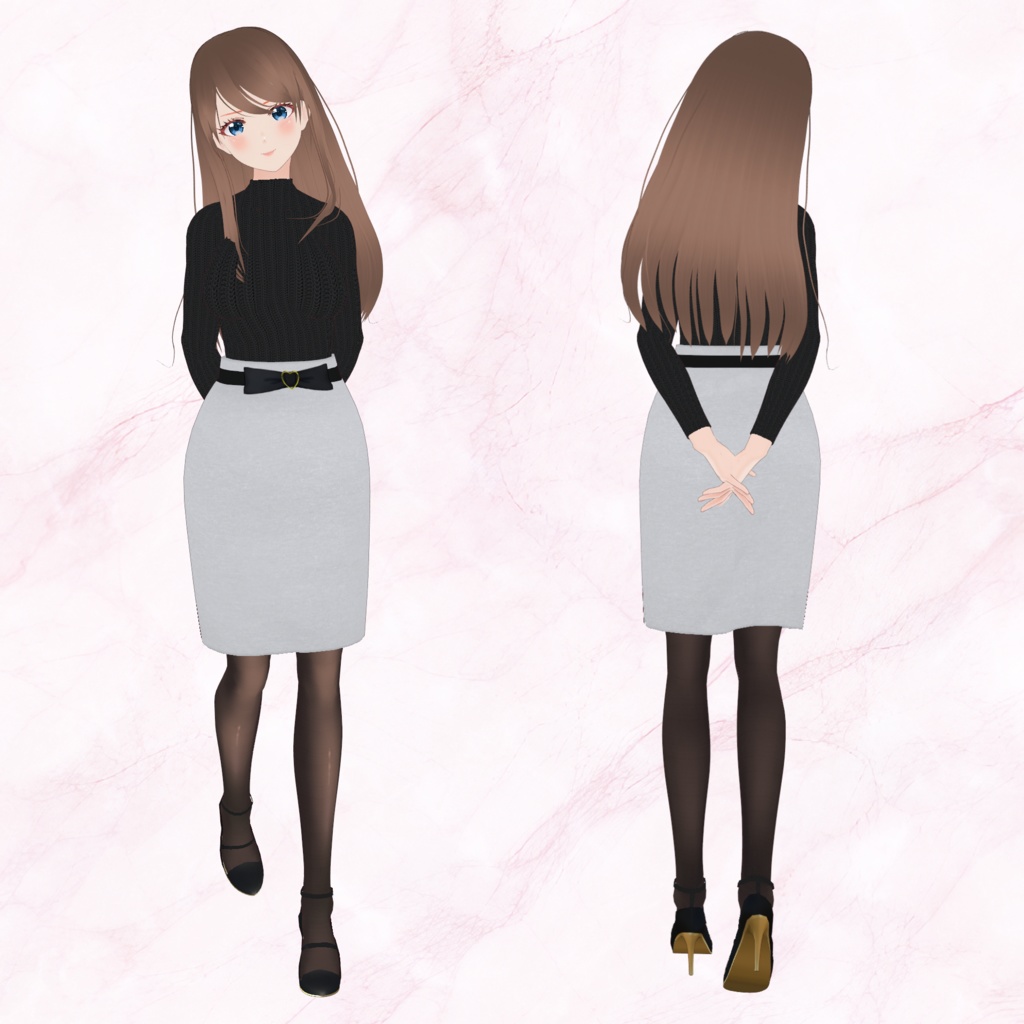 VRoid model:「双子の姉妹 しの&まい -Sino&Mai-」