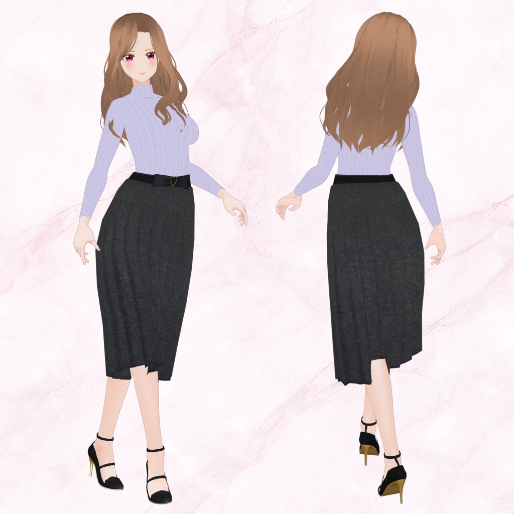 VRoid model:「双子の姉妹 しの&まい -Sino&Mai-」