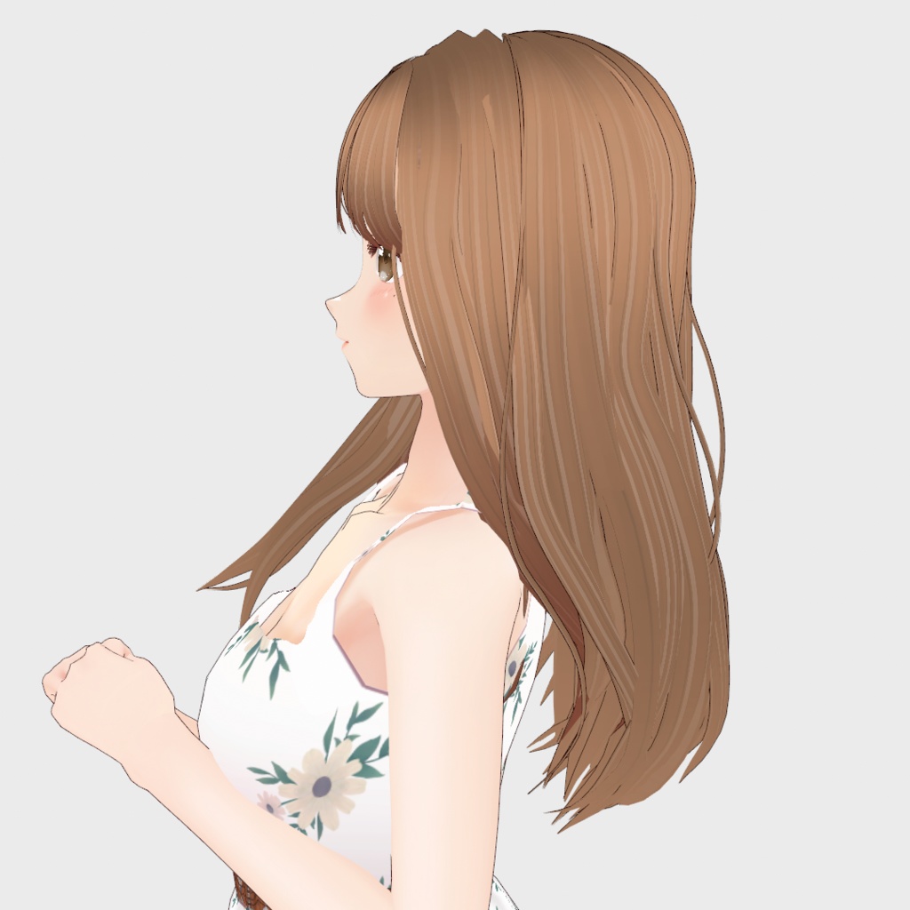 VRoid Hair presets ナチュラルなウェーブ&ストレートヘア