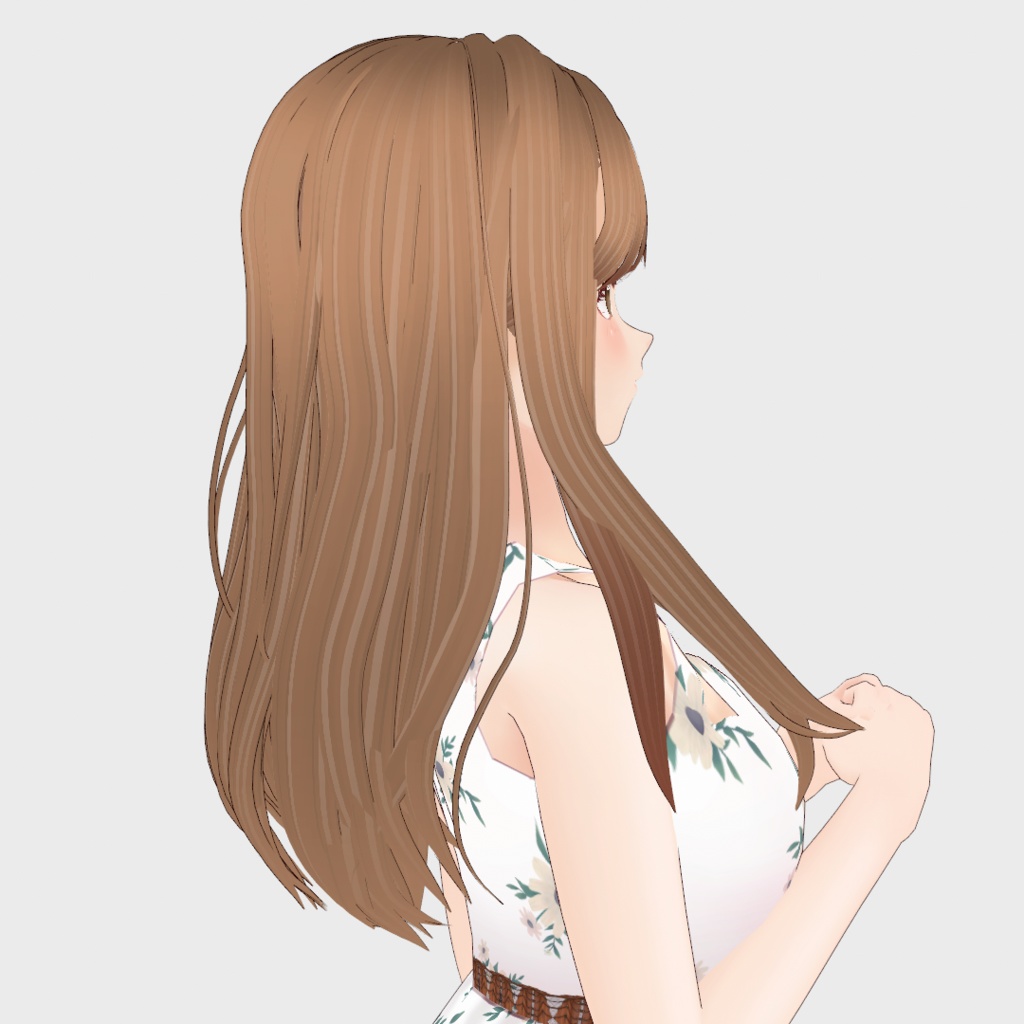 VRoid Hair presets ナチュラルなウェーブ&ストレートヘア