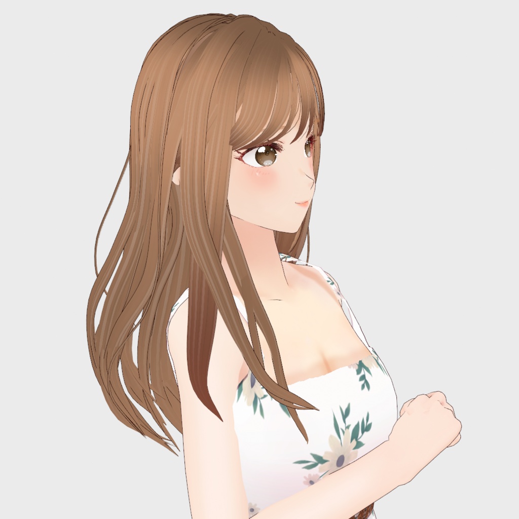 VRoid Hair presets ナチュラルなウェーブ&ストレートヘア
