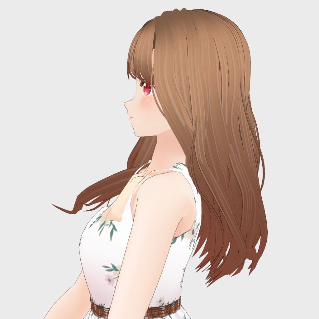 VRoid Hair presets ナチュラルなウェーブ&ストレートヘア