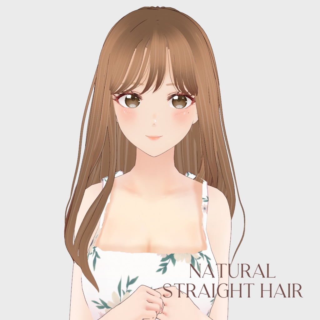 VRoid Hair presets ナチュラルなウェーブ&ストレートヘア