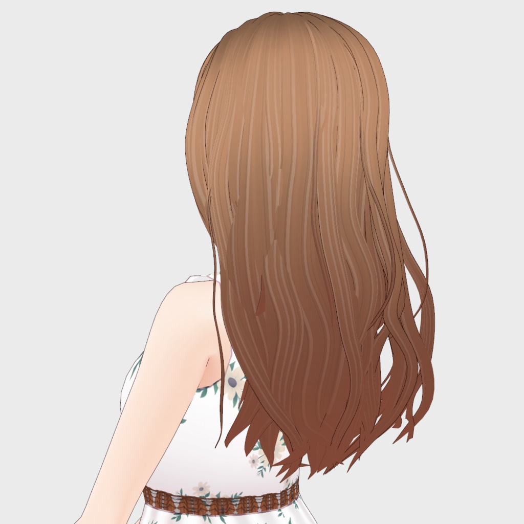 VRoid Hair presets ナチュラルなウェーブ&ストレートヘア