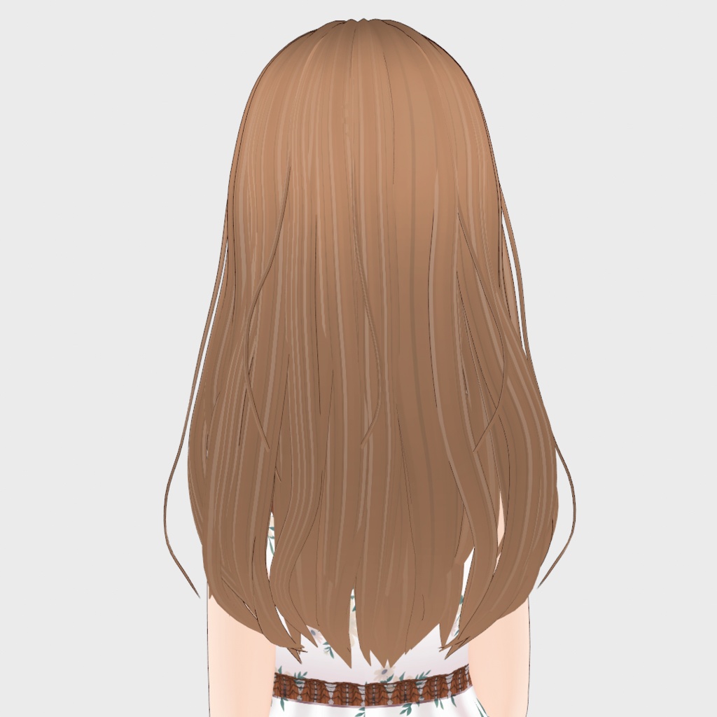 VRoid Hair presets ナチュラルなウェーブ&ストレートヘア
