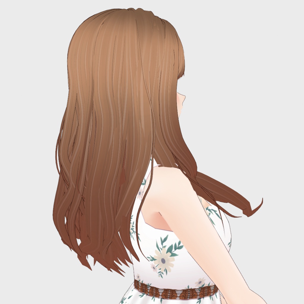 VRoid Hair presets ナチュラルなウェーブ&ストレートヘア