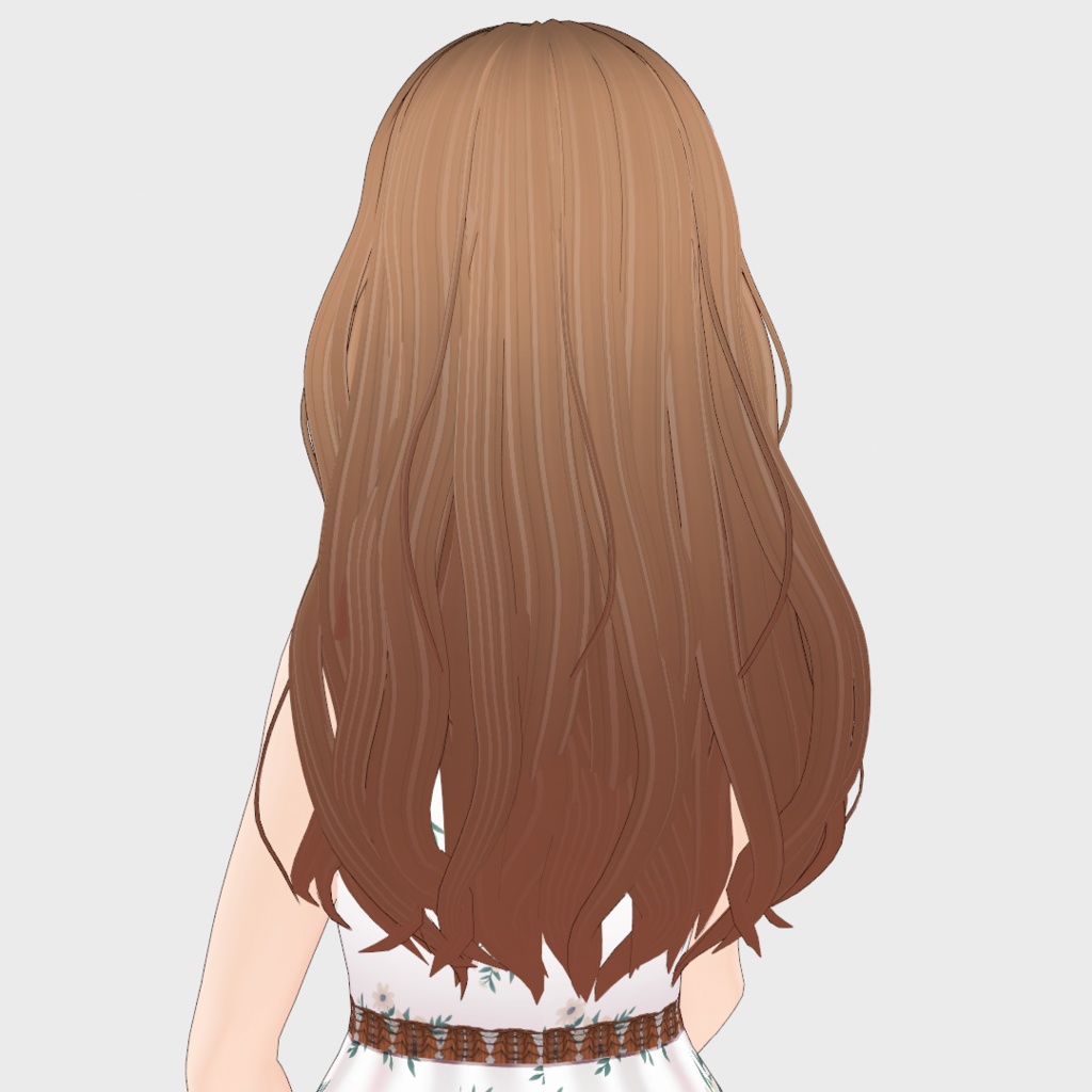 VRoid Hair presets ナチュラルなウェーブ&ストレートヘア