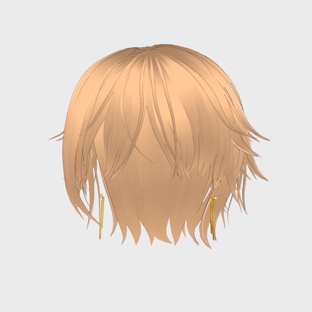 VRoid Hair presets ワイルドなツンツンヘア