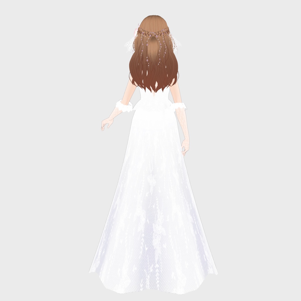 VRoid Outfit & Hair Accessory 「June Bride」