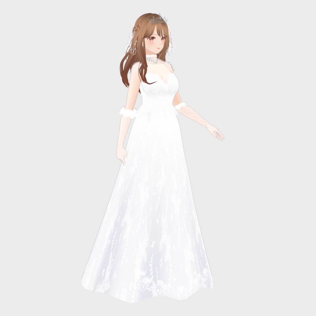VRoid Outfit & Hair Accessory 「June Bride」