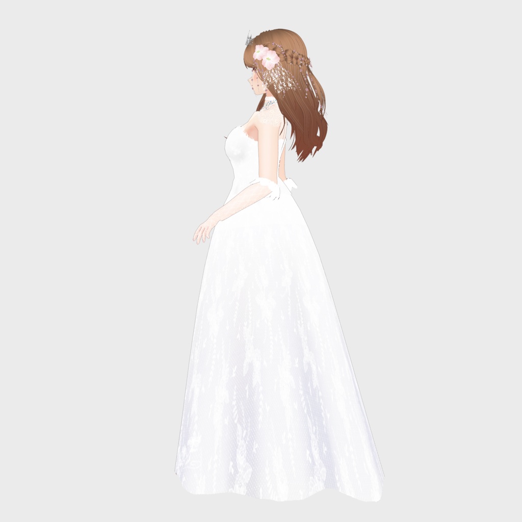 VRoid Outfit & Hair Accessory 「June Bride」