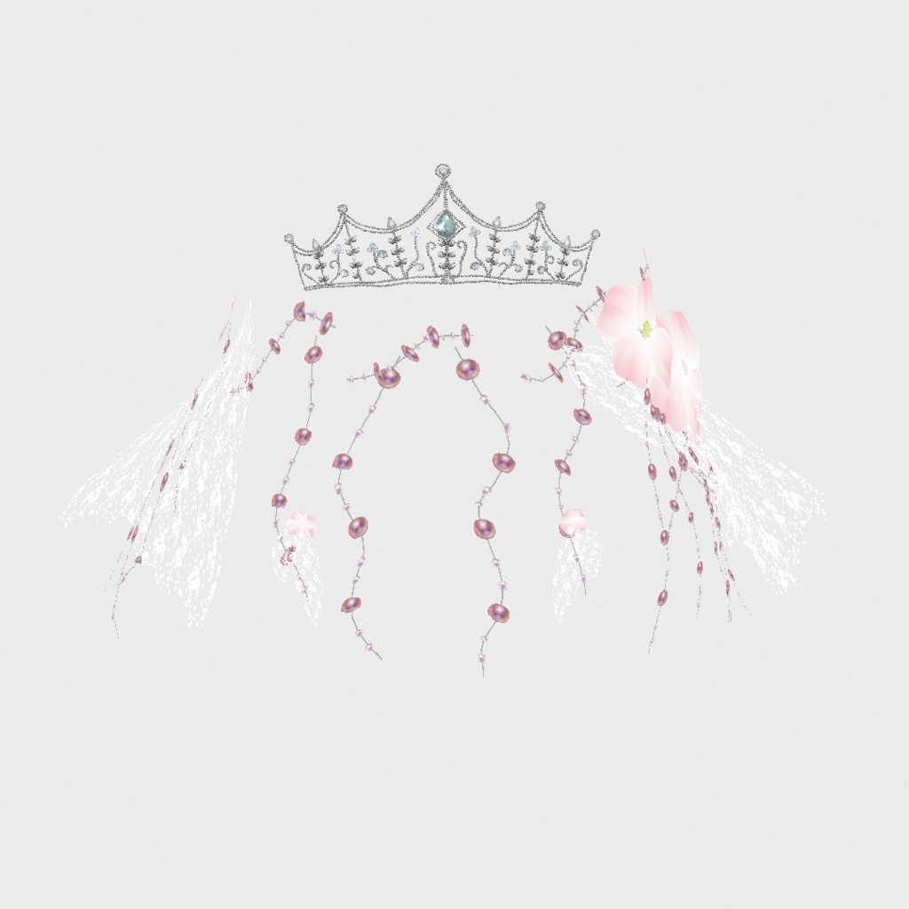 VRoid Outfit & Hair Accessory 「June Bride」