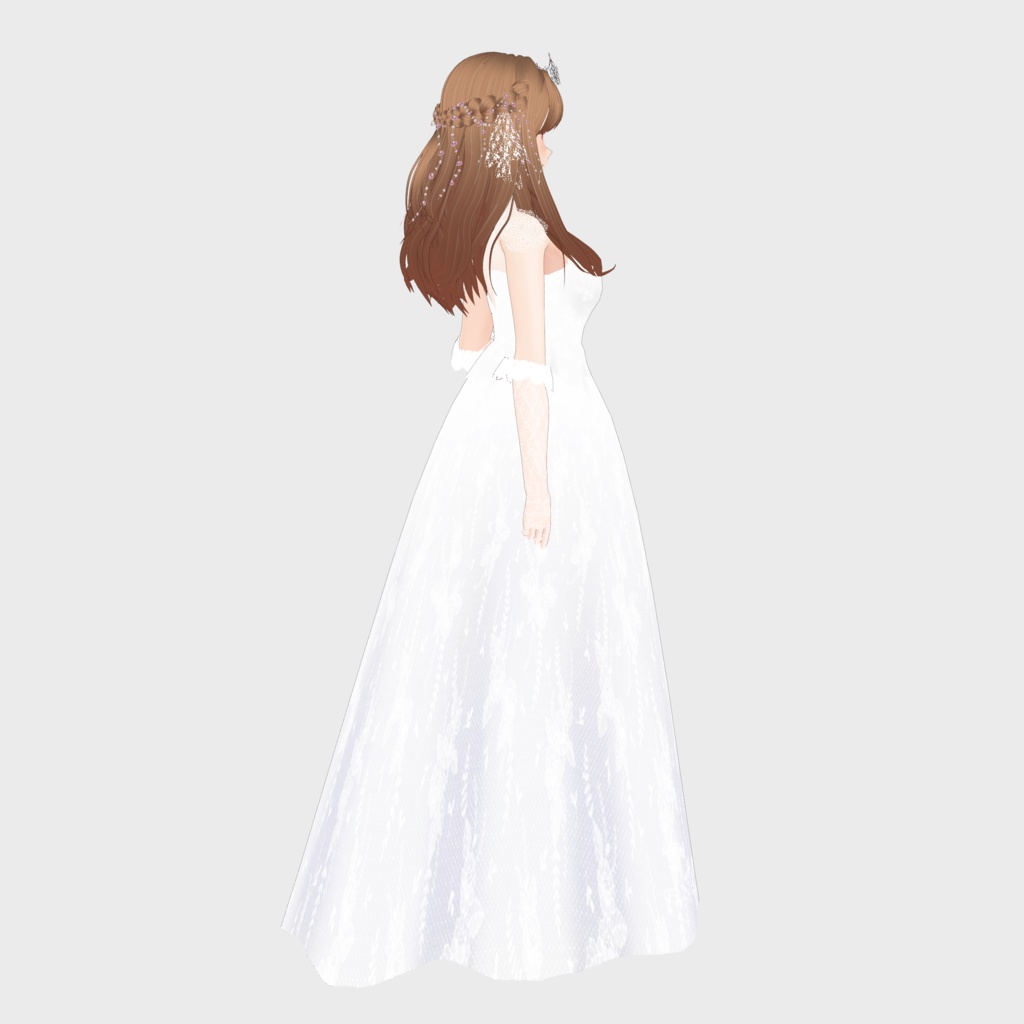 VRoid Outfit & Hair Accessory 「June Bride」