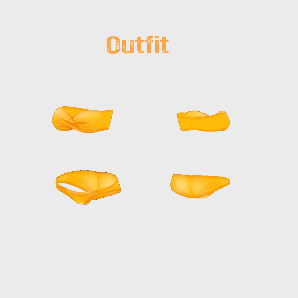 VRoid Outfit & Hair Accessory「🌺Tropical Swing🌺」