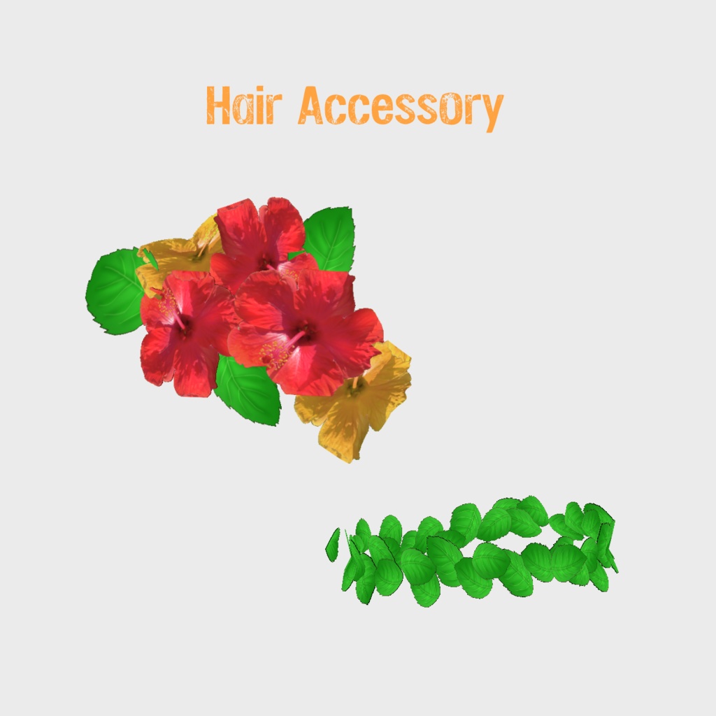 VRoid Outfit & Hair Accessory「🌺Tropical Swing🌺」