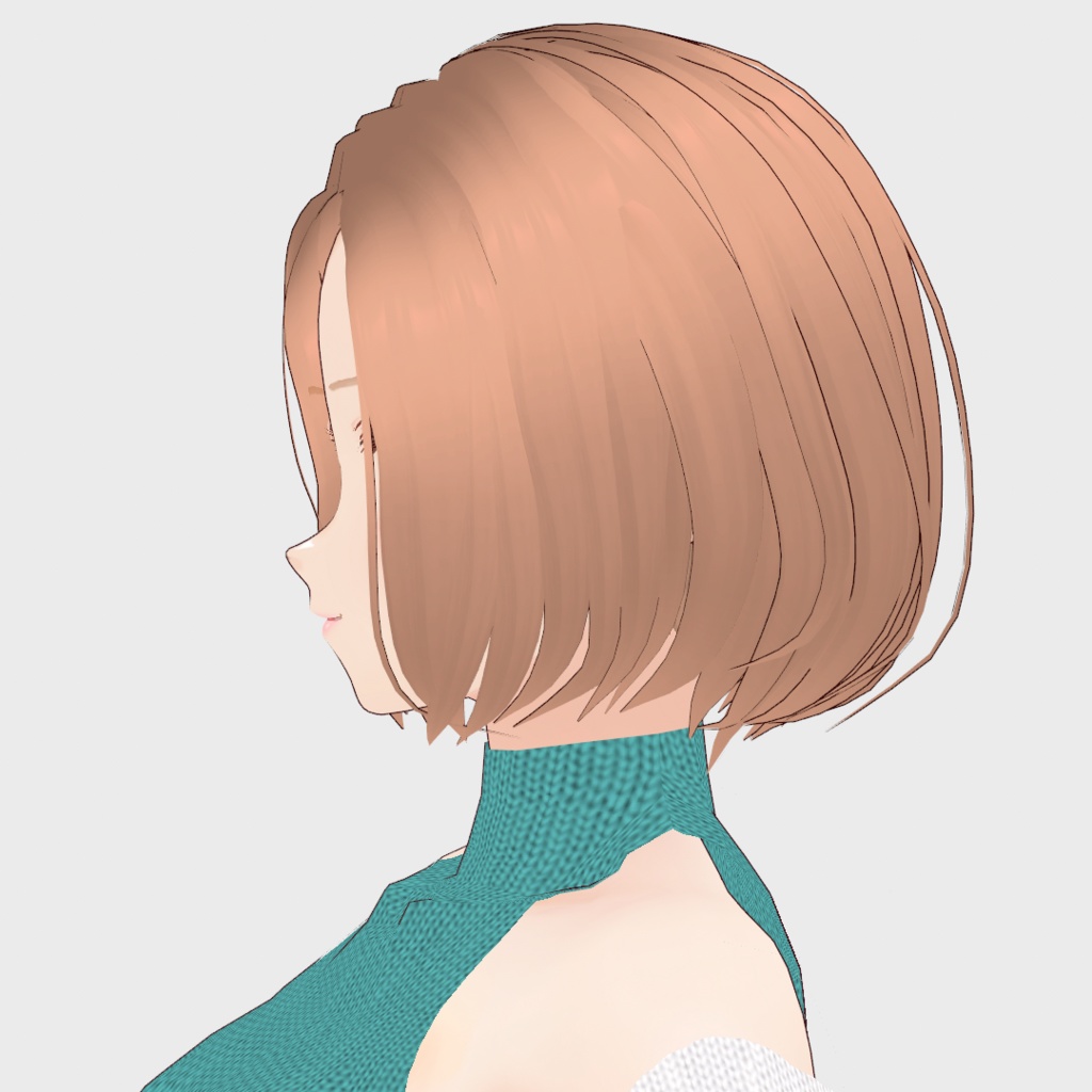 VRoid Hair presets ズルかわいい❤センターパートボブ