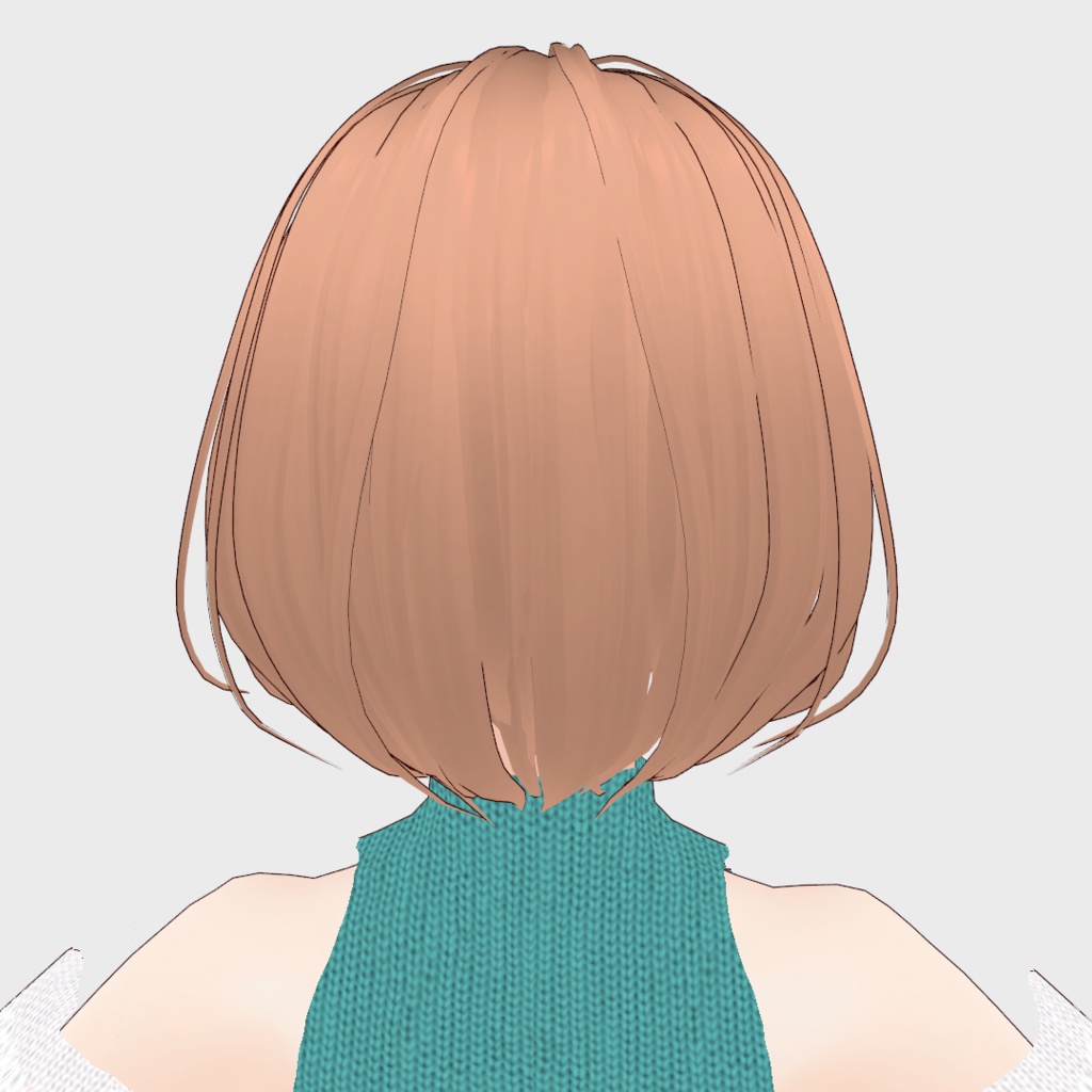 VRoid Hair presets ズルかわいい❤センターパートボブ