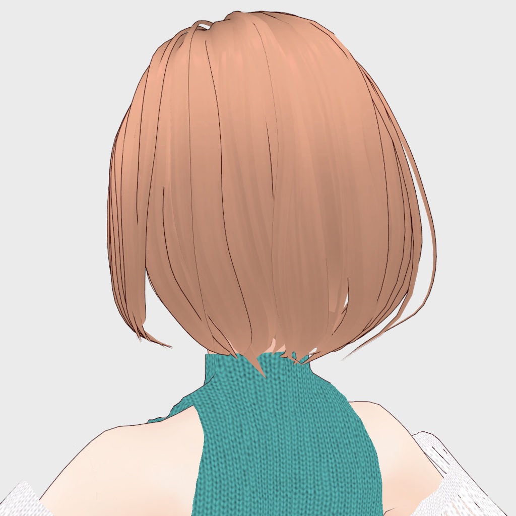 VRoid Hair presets ズルかわいい❤センターパートボブ